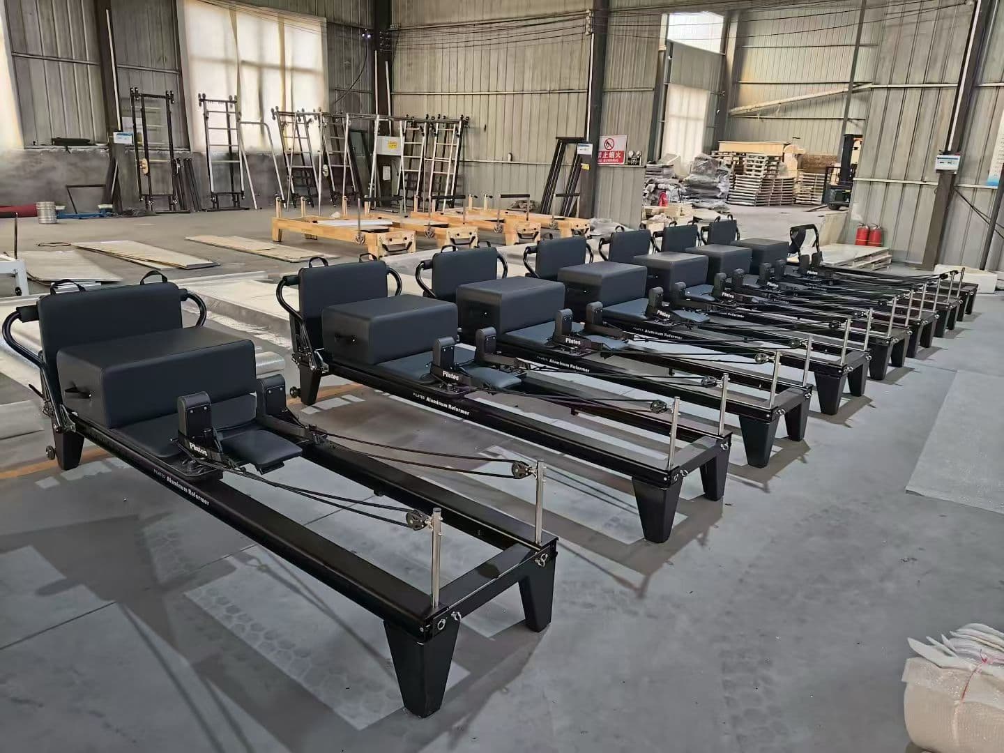 Commercial Pilates Aluminium Reformer, used strength equipment for sale at TJ Gym Equipment