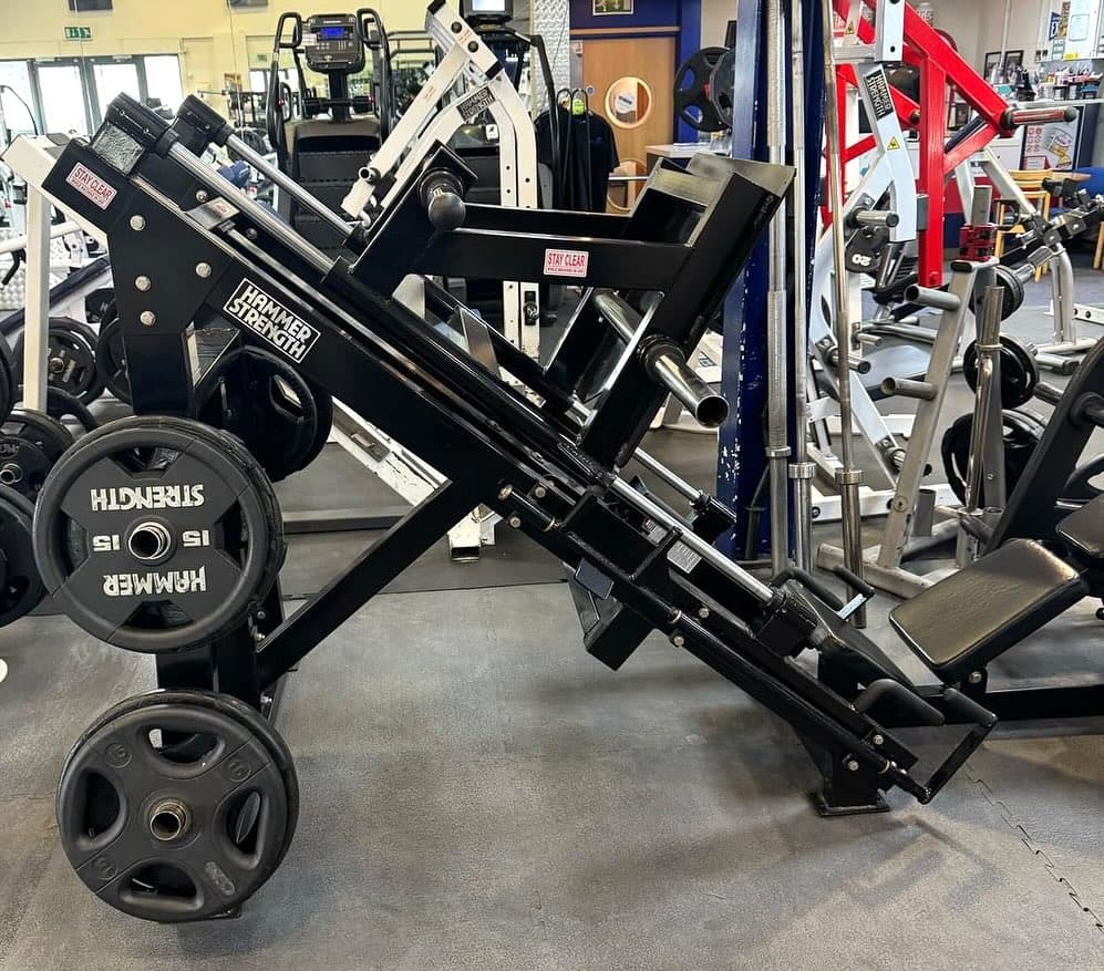 Hammer Strength Linear Leg Press - Plate Loaded by Hammer Strength, used strength equipment for sale at TJ Gym Equipment