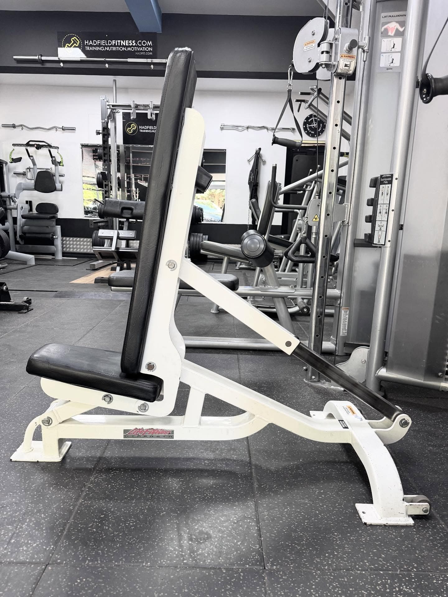 Life Fitness Pro Adjustable Bench by Life Fitness, used strength equipment for sale at TJ Gym Equipment