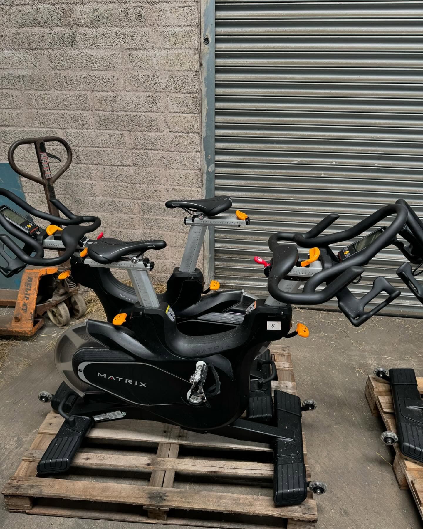 Matrix Fitness CXM Spin Bike by Matrix Fitness, used cardio equipment for sale at TJ Gym Equipment